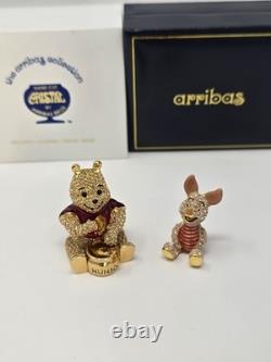 Disney Arribas Brothers Winnie The Pooh Honeypot & Piglett Limited Edition COA