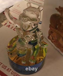 Disney Arribas Brothers Winnie the Pooh & Piglet Glass Figurine New ORIGINAL BOX