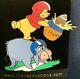 Disney Auctions Black Artist Proof Pooh & Eeyore Football Pin From 2005 Le 1