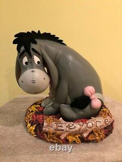 Disney Big Fig Figure Statue Winnie the Pooh Eeyore + Box & COA
