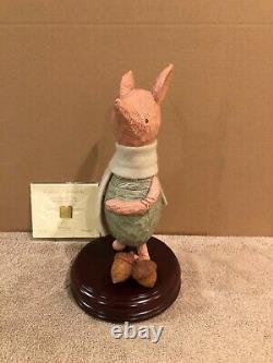 Disney Big Fig Figure Statue Winnie the Pooh Piglet + Box & COA
