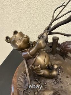 Disney Bill Toma Winnie The Pooh Blustery Day Bronze Sculpture Le #9/250 Rare