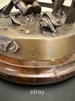 Disney Bill Toma Winnie The Pooh Blustery Day Bronze Sculpture Le #9/250 Rare
