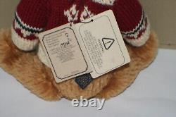 Disney Boyds Collection Winnie The Pooh Mohair Plush Winter Holiday Ltd Ed NIB