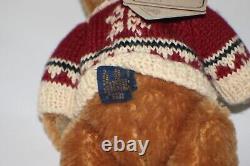 Disney Boyds Collection Winnie The Pooh Mohair Plush Winter Holiday Ltd Ed NIB