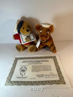 Disney Captain Pooh & 1st Mate Tigger Too LE 11/50 Box & COA 1998 Rare Set