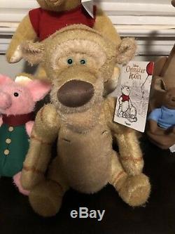 Disney Christopher Robin Plush set Winnie the Pooh Eeyore Tigger Kanga Piglet