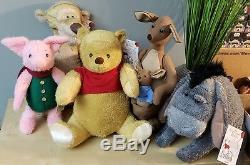 Disney Christopher Robin Pooh-Tigger-Eeyore-Piglet-Kanga & Roo Set of 5 plushes