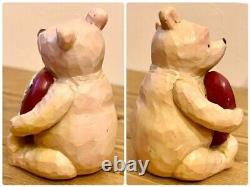Disney Classic Pooh Vintage Winnie the Pooh Be Mine Block Figure Honeypot Set