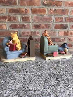 Disney Classic Winnie the Pooh Bookend HTF Michael & Co Library Complete Set