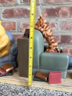 Disney Classic Winnie the Pooh Bookend HTF Michael & Co Library Complete Set