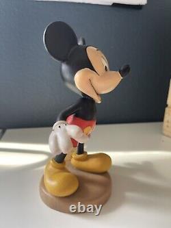 Disney Conrad Moroder 6 Mickey Mouse Woodcarved Hand Painted Tag Italy Rare
