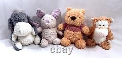 Disney Cuddle Tot Winnie the Pooh Chenille Plush Set 8 RARE