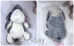 Disney Cuddle Tot Winnie the Pooh Chenille Plush Set 8 RARE