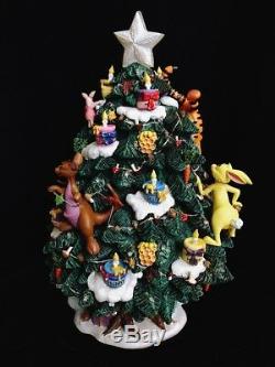 Disney Danbury Mint Winnie The Pooh LED Lighted Christmas Tree Display RARE