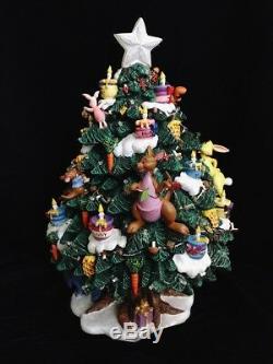 Disney Danbury Mint Winnie The Pooh LED Lighted Christmas Tree Display RARE