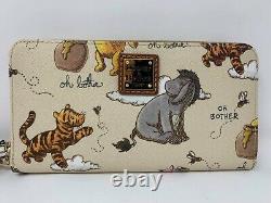 Disney Dooney and & Bourke Winnie the Pooh Wristlet Wallet Eeyore Piglet Tigger