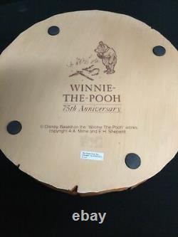 Disney Eeyore Big Fig Winnie The Pooh 75th Anniversary Faux Wood Carve Rare