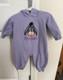 Disney Eeyore Hooded Fleece Coverall One-piece Long Sleeve 6-12m Purple