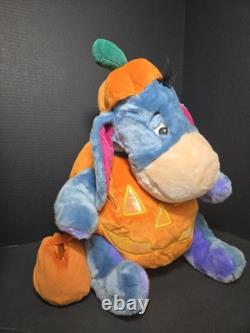Disney Eeyore Pumpkin Halloween Plush Jumbo 23