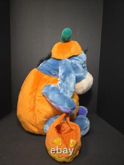 Disney Eeyore Pumpkin Halloween Plush Jumbo 23