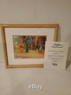 Disney Framed PRODUCTION CEL The New adventures Of Winnie The Pooh 5 with COA