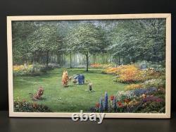 Disney Gallery Peter Ellenshaw 26x16 Poohs Garden Print WINNIE THE POOH VINTAGE