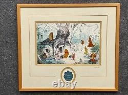 Disney Gallery Winnie The Pooh And Friends 9 Pin Framed Set Kanga Roo Eeyore