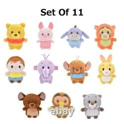 Disney JAPAN Urupocha Chan Winnie the Pooh & Friends Mini Plush Set Of 11