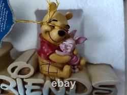 Disney Jim Shore Enesco Friends Word Plaque #4032890 Winnie The Pooh Friends