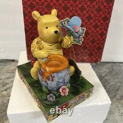 Disney L JIM SHORE Touch of Summer Winnie the Pooh Honey Pot Butterfly MIB