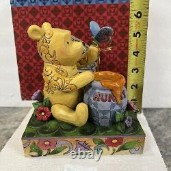Disney L JIM SHORE Touch of Summer Winnie the Pooh Honey Pot Butterfly MIB