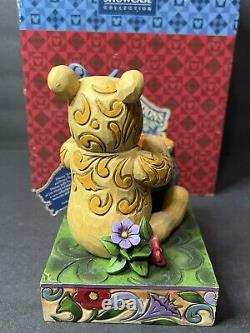 Disney L JIM SHORE Touch of Summer Winnie the Pooh Honey Pot Butterfly WithBox