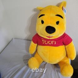 Disney LARGE 36 Winnie The Pooh JUMBO Stuffed Plush Bear Bee RARE