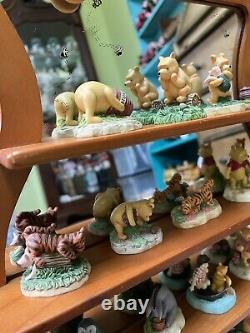 Disney Lenox WINNIE POOH nursery shelf FIGURINES collectibles Honey Pot MIRROR