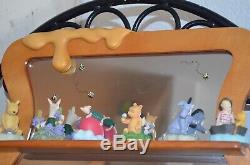 Disney Lenox Winnie the Pooh Thimble Collection Set With Honey Pot Mirror Shelf