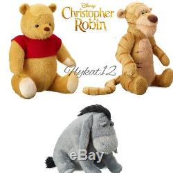 Disney Limited Live Action Christopher Robin Winnie the Pooh Tigger Eeyore Plush