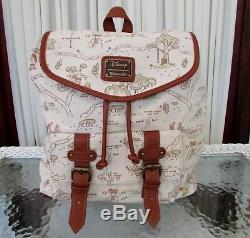 Disney Loungefly Winnie the Pooh Hundred Acre Wood Map Backpack Rucksack NWT