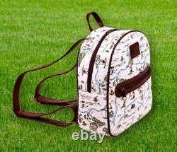 Disney Loungefly Winnie the Pooh Hundred Acre Woods Map Cute Mini Backpack Bag