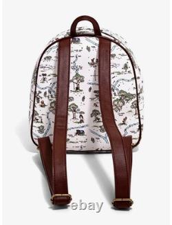 Disney Loungefly Winnie the Pooh Hundred Acre Woods Map Cute Mini Backpack Bag