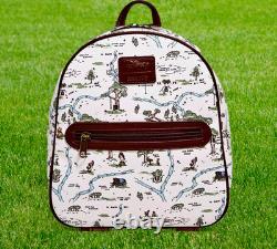 Disney Loungefly Winnie the Pooh Hundred Acre Woods Map Cute Mini Backpack Bag