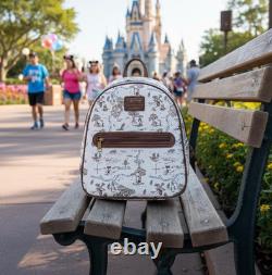 Disney Loungefly Winnie the Pooh Hundred Acre Woods Map Cute Mini Backpack Bag