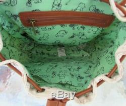 Disney Loungefly Winnie the Pooh Map Backpack Canvas Rucksack Bag NWT