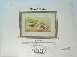 Disney Mickey Mouse Winnie The Pooh double sided laminated promo Binder Page