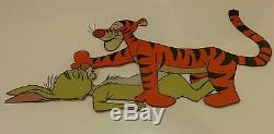 Disney Original Production Cel Art Winnie the Pooh Tigger and Rabbit