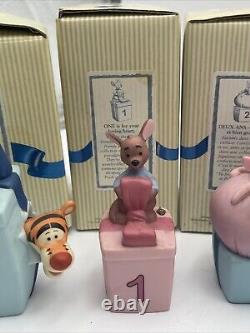 Disney Pooh And Friends Celebrate Birthdays Figurines Complete Set 0-9