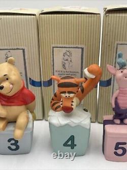 Disney Pooh And Friends Celebrate Birthdays Figurines Complete Set 0-9