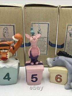 Disney Pooh And Friends Celebrate Birthdays Figurines Complete Set 0-9