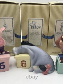Disney Pooh And Friends Celebrate Birthdays Figurines Complete Set 0-9