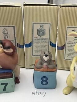 Disney Pooh And Friends Celebrate Birthdays Figurines Complete Set 0-9